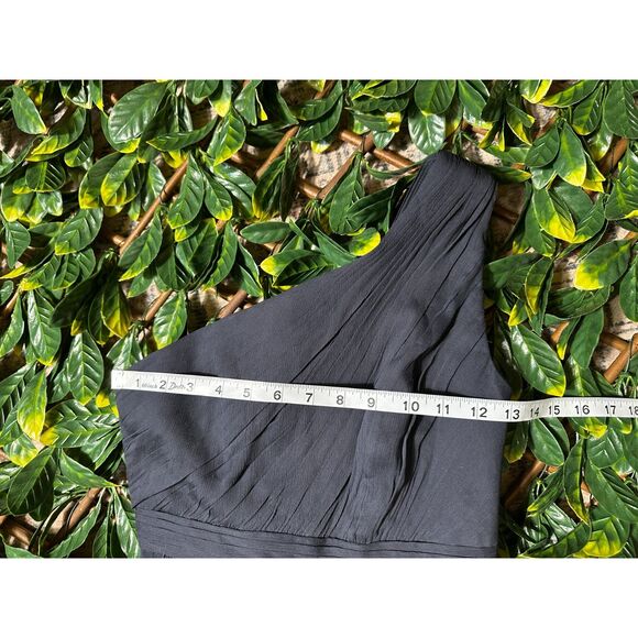 J Crew Blue One Shoulder 100% Silk Mini Dress Size 0P NWT - Picture 5 of 6